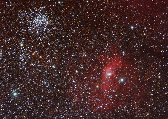 M52 und NGC 7635